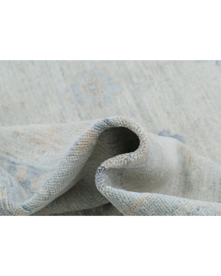 Oushak 9' 2" X 12' 3" Hand Knotted Wool Rug 9' 2" X 12' 3" (280 X 373) / Grey / Wool
