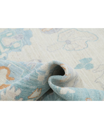 Oushak 10' 1" X 14' 1" Hand Knotted Wool Rug 10' 1" X 14' 1" (307 X 429) / Ivory / Wool