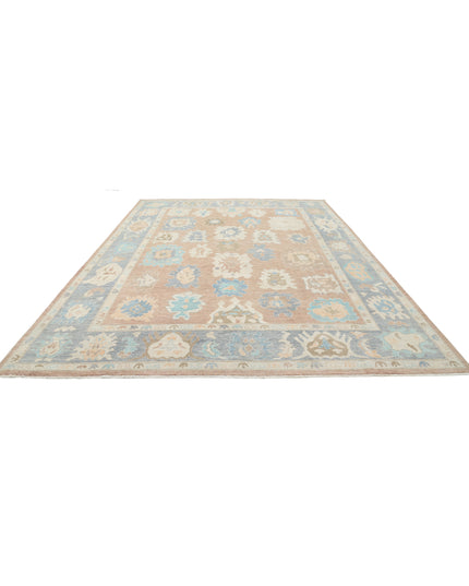 Oushak 10' 0" X 13' 11" Hand Knotted Wool Rug 10' 0" X 13' 11" (305 X 424) / Brown / Wool