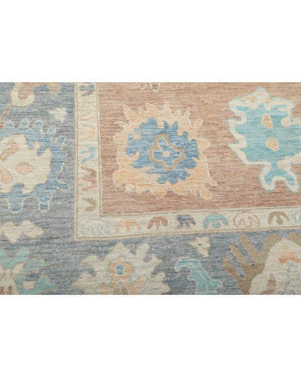 Oushak 10' 0" X 13' 11" Hand Knotted Wool Rug 10' 0" X 13' 11" (305 X 424) / Brown / Wool