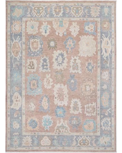 Oushak 10' 0" X 13' 11" Hand Knotted Wool Rug 10' 0" X 13' 11" (305 X 424) / Brown / Wool