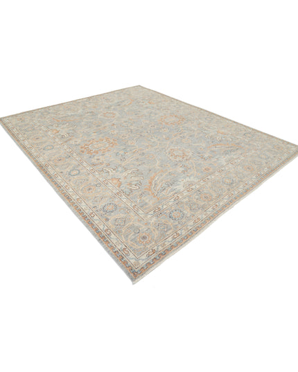 Oushak 8' 5" X 10' 1" Hand Knotted Wool Rug 8' 5" X 10' 1" (257 X 307) / Grey / Wool
