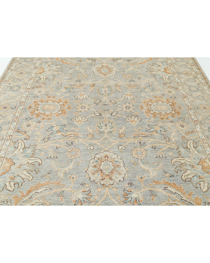 Oushak 8' 5" X 10' 1" Hand Knotted Wool Rug 8' 5" X 10' 1" (257 X 307) / Grey / Wool