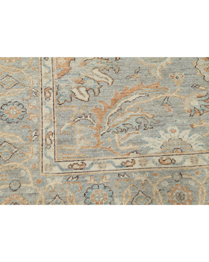 Oushak 8' 5" X 10' 1" Hand Knotted Wool Rug 8' 5" X 10' 1" (257 X 307) / Grey / Wool