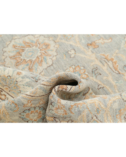 Oushak 8' 5" X 10' 1" Hand Knotted Wool Rug 8' 5" X 10' 1" (257 X 307) / Grey / Wool