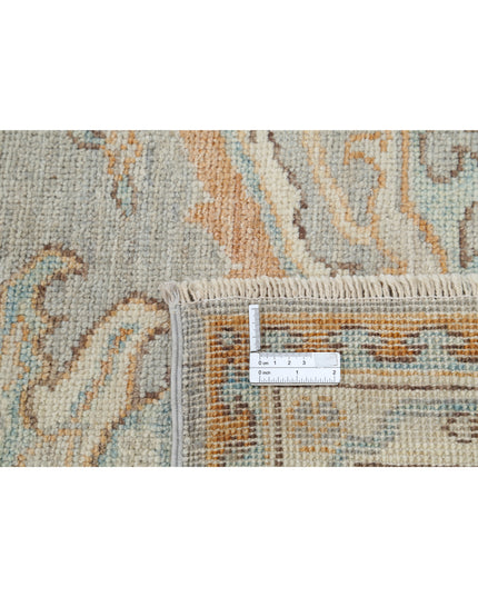 Oushak 8' 5" X 10' 1" Hand Knotted Wool Rug 8' 5" X 10' 1" (257 X 307) / Grey / Wool