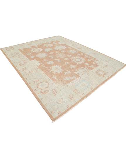 Oushak 8' 3" X 9' 11" Hand Knotted Wool Rug 8' 3" X 9' 11" (251 X 302) / Brown / Wool