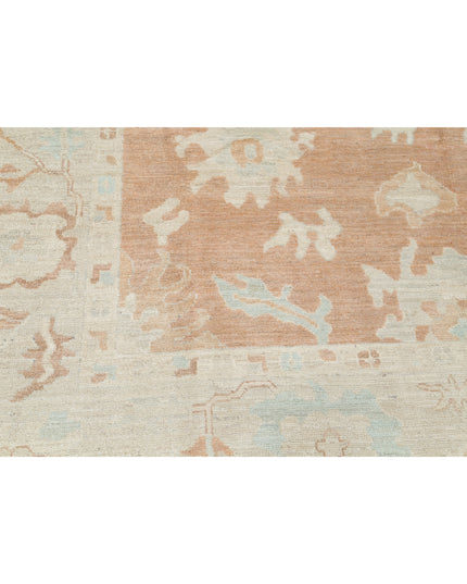 Oushak 8' 3" X 9' 11" Hand Knotted Wool Rug 8' 3" X 9' 11" (251 X 302) / Brown / Wool
