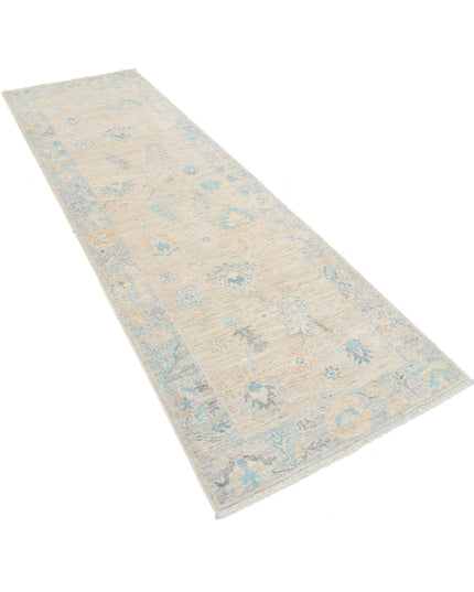 Oushak 3' 0" X 9' 7" Hand Knotted Wool Rug 3' 0" X 9' 7" (91 X 292) / Taupe / Wool
