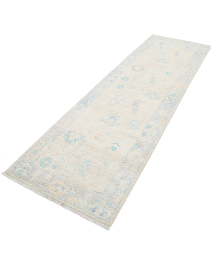Oushak 3' 0" X 9' 7" Hand Knotted Wool Rug 3' 0" X 9' 7" (91 X 292) / Taupe / Wool