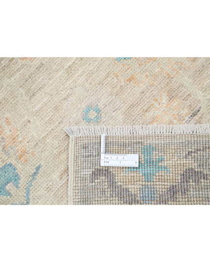 Oushak 3' 0" X 9' 7" Hand Knotted Wool Rug 3' 0" X 9' 7" (91 X 292) / Taupe / Wool