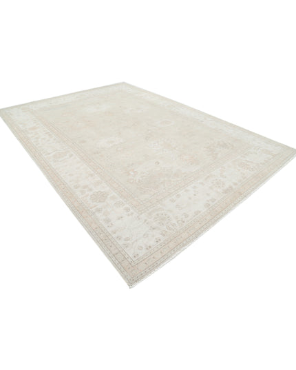 Oushak 8' 11" X 12' 4" Hand Knotted Wool Rug 8' 11" X 12' 4" (272 X 376) / Grey / Wool