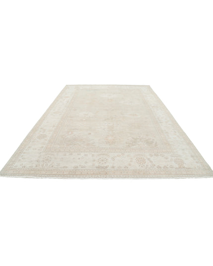 Oushak 8' 11" X 12' 4" Hand Knotted Wool Rug 8' 11" X 12' 4" (272 X 376) / Grey / Wool