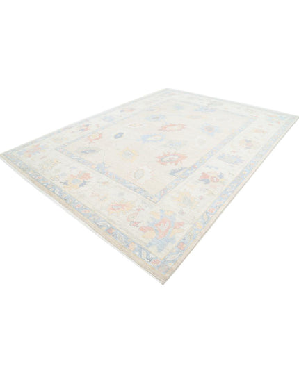 Oushak 9' 2" X 12' 2" Hand Knotted Wool Rug 9' 2" X 12' 2" (280 X 371) / Taupe / Wool