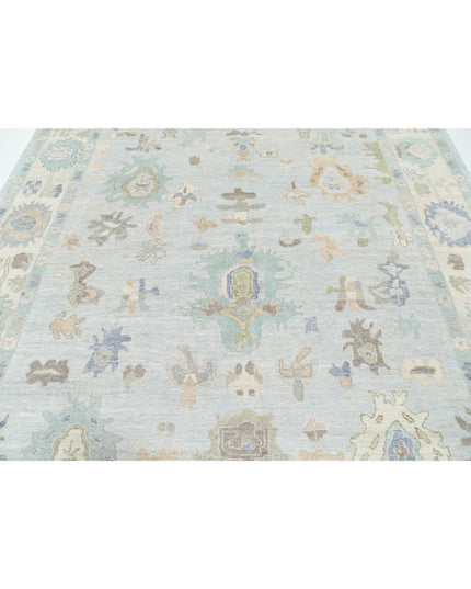 Oushak 8' 3" X 9' 10" Hand Knotted Wool Rug 8' 3" X 9' 10" (251 X 300) / Blue / Wool