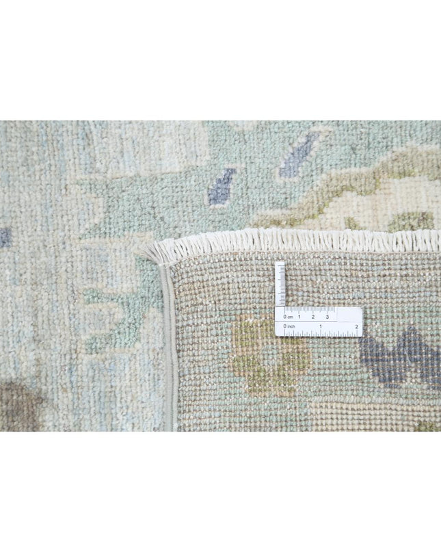 Oushak 8' 3" X 9' 10" Hand Knotted Wool Rug 8' 3" X 9' 10" (251 X 300) / Blue / Wool