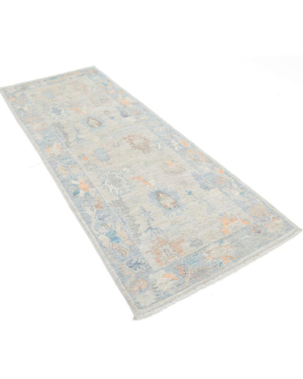 Oushak 3' 0" X 8' 4" Hand Knotted Wool Rug 3' 0" X 8' 4" (91 X 254) / Taupe / Wool