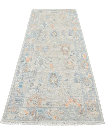 Oushak 3' 0" X 8' 4" Hand Knotted Wool Rug 3' 0" X 8' 4" (91 X 254) / Taupe / Wool