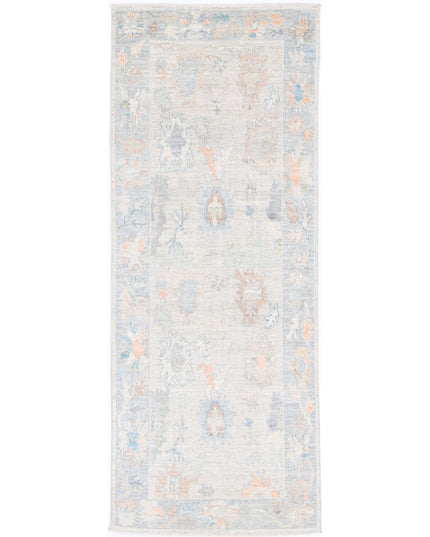 Oushak 3' 0" X 8' 4" Hand Knotted Wool Rug 3' 0" X 8' 4" (91 X 254) / Taupe / Wool