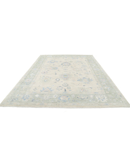 Oushak 9' 0" X 11' 10" Hand Knotted Wool Rug 9' 0" X 11' 10" (274 X 361) / Taupe / Wool