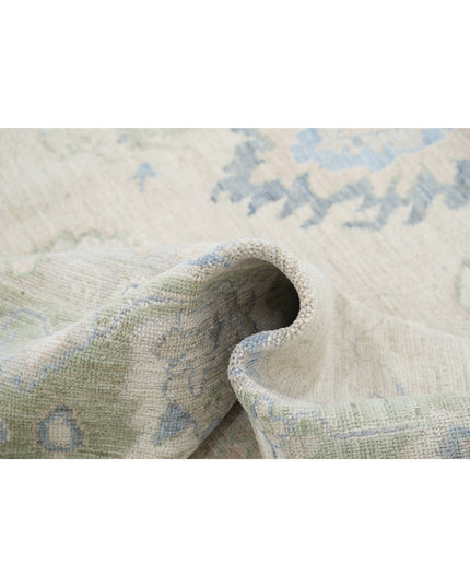 Oushak 9' 0" X 11' 10" Hand Knotted Wool Rug 9' 0" X 11' 10" (274 X 361) / Taupe / Wool