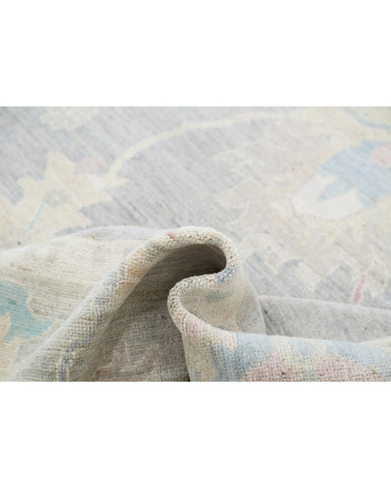Oushak 10' 6" X 13' 8" Hand Knotted Wool Rug 10' 6" X 13' 8" (320 X 417) / Grey / Wool