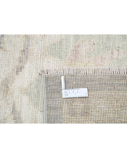 Oushak 10' 6" X 13' 8" Hand Knotted Wool Rug 10' 6" X 13' 8" (320 X 417) / Grey / Wool