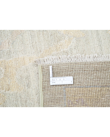 Oushak 8' 0" X 9' 10" Hand Knotted Wool Rug 8' 0" X 9' 10" (244 X 300) / Green / Wool