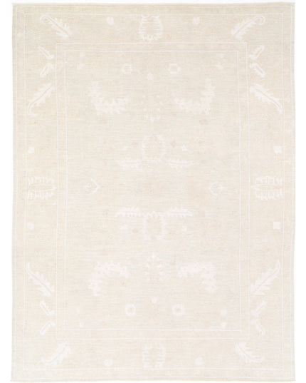 Oushak 10' 2" X 13' 8" Hand Knotted Wool Rug 10' 2" X 13' 8" (310 X 417) / Taupe / Wool