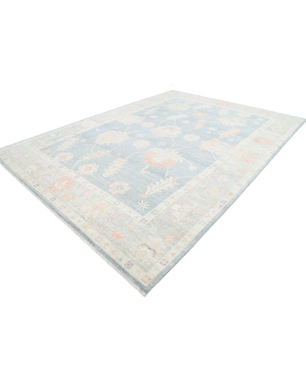 Oushak 10' 0" X 13' 7" Hand Knotted Wool Rug 10' 0" X 13' 7" (305 X 414) / Grey / Wool