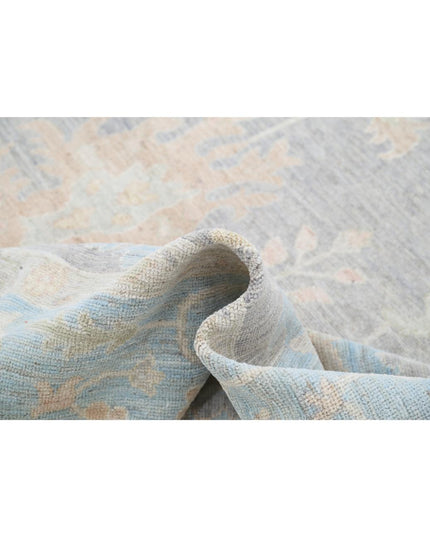 Oushak 10' 1" X 13' 11" Hand Knotted Wool Rug 10' 1" X 13' 11" (307 X 424) / Grey / Wool