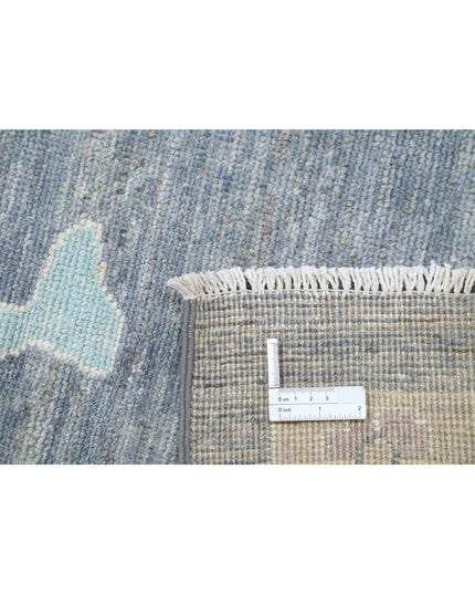 Oushak 10' 2" X 13' 10" Hand Knotted Wool Rug 10' 2" X 13' 10" (310 X 422) / Grey / Wool