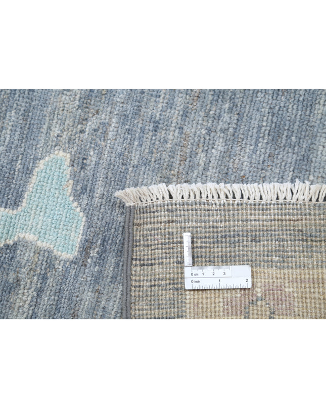 Oushak 10' 2" X 13' 10" Hand Knotted Wool Rug 10' 2" X 13' 10" (310 X 422) / Grey / Wool