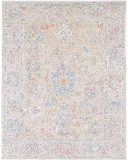 Oushak 8' 11" X 11' 9" Hand Knotted Wool Rug 8' 11" X 11' 9" (272 X 358) / Taupe / Wool