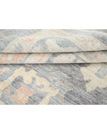 Oushak 10' 2" X 13' 6" Hand Knotted Wool Rug 10' 2" X 13' 6" (310 X 411) / Grey / Wool