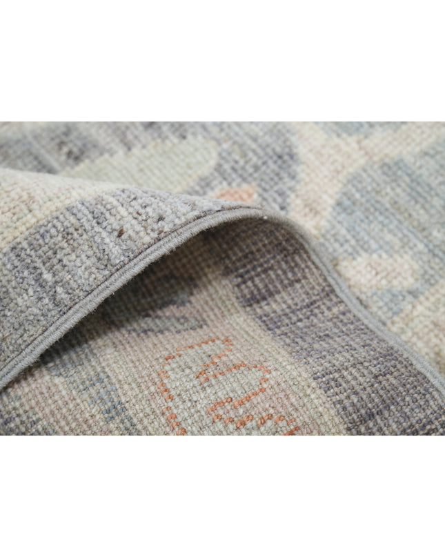 Oushak 10' 2" X 13' 6" Hand Knotted Wool Rug 10' 2" X 13' 6" (310 X 411) / Grey / Wool
