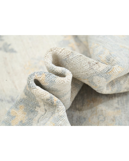 Oushak 6' 2" X 8' 9" Hand Knotted Wool Rug 6' 2" X 8' 9" (188 X 267) / Ivory / Wool