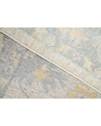 Oushak 6' 2" X 8' 9" Hand Knotted Wool Rug 6' 2" X 8' 9" (188 X 267) / Ivory / Wool