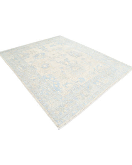 Oushak 6' 8" X 8' 3" Hand Knotted Wool Rug 6' 8" X 8' 3" (203 X 251) / Taupe / Wool
