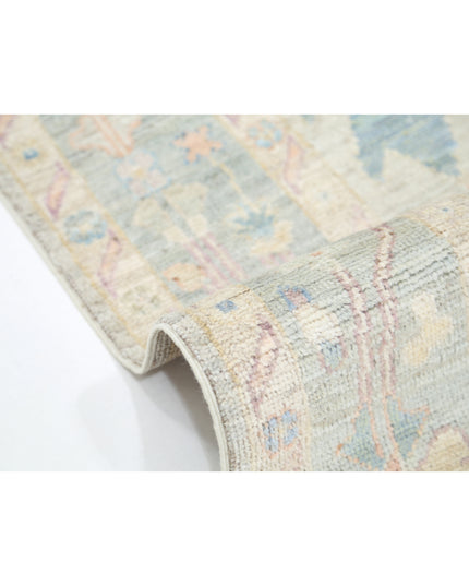 Oushak 4' 11" X 7' 3" Hand Knotted Wool Rug 4' 11" X 7' 3" (150 X 221) / Silver / Wool