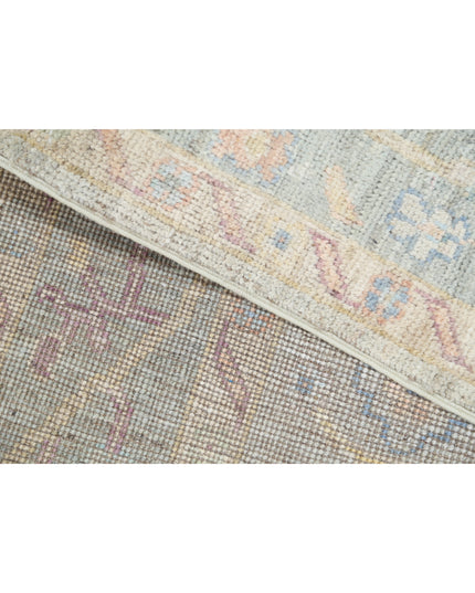 Oushak 4' 11" X 7' 3" Hand Knotted Wool Rug 4' 11" X 7' 3" (150 X 221) / Silver / Wool