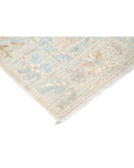 Oushak 4' 0" X 6' 0" Hand Knotted Wool Rug 4' 0" X 6' 0" (122 X 183) / Taupe / Wool