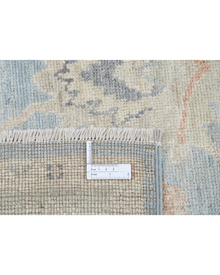 Oushak 5' 2" X 15' 11" Hand Knotted Wool Rug 5' 2" X 15' 11" (158 X 485) / Blue / Wool