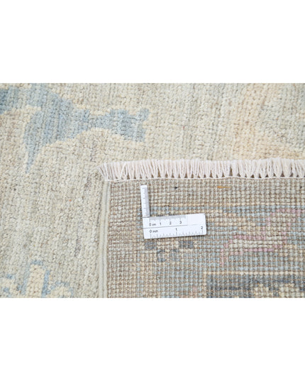 Oushak 8' 5" X 9' 11" Hand Knotted Wool Rug 8' 5" X 9' 11" (257 X 302) / Silver / Wool