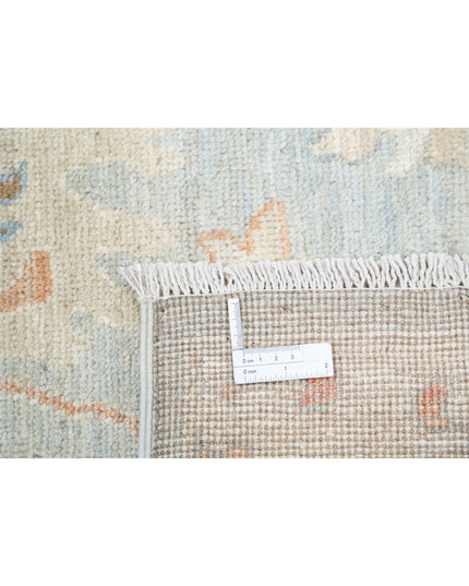 Oushak 6' 4" X 8' 2" Hand Knotted Wool Rug 6' 4" X 8' 2" (193 X 249) / Blue / Wool