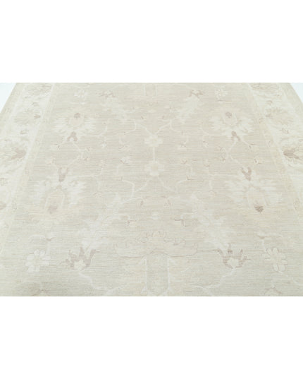 Oushak 8' 1" X 10' 0" Hand Knotted Wool Rug 8' 1" X 10' 0" (246 X 305) / Taupe / Wool