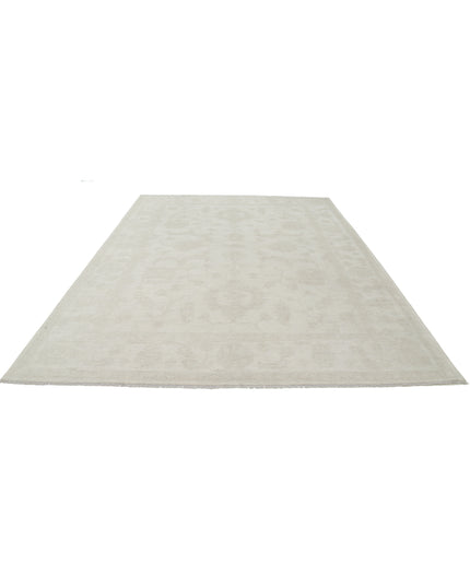 Oushak 8' 9" X 11' 8" Hand Knotted Wool Rug 8' 9" X 11' 8" (267 X 356) / Ivory / Wool