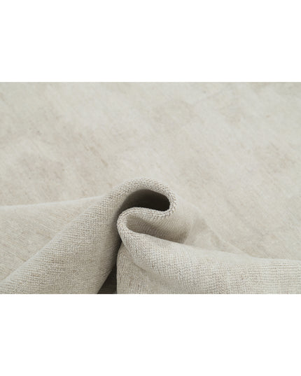 Oushak 8' 9" X 11' 8" Hand Knotted Wool Rug 8' 9" X 11' 8" (267 X 356) / Ivory / Wool