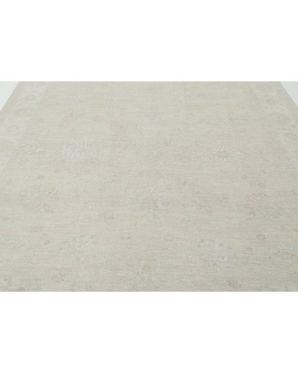 Oushak 8' 10" X 11' 8" Hand Knotted Wool Rug 8' 10" X 11' 8" (269 X 356) / Silver / Wool