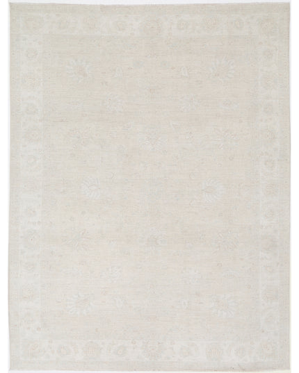 Oushak 8' 10" X 11' 8" Hand Knotted Wool Rug 8' 10" X 11' 8" (269 X 356) / Silver / Wool